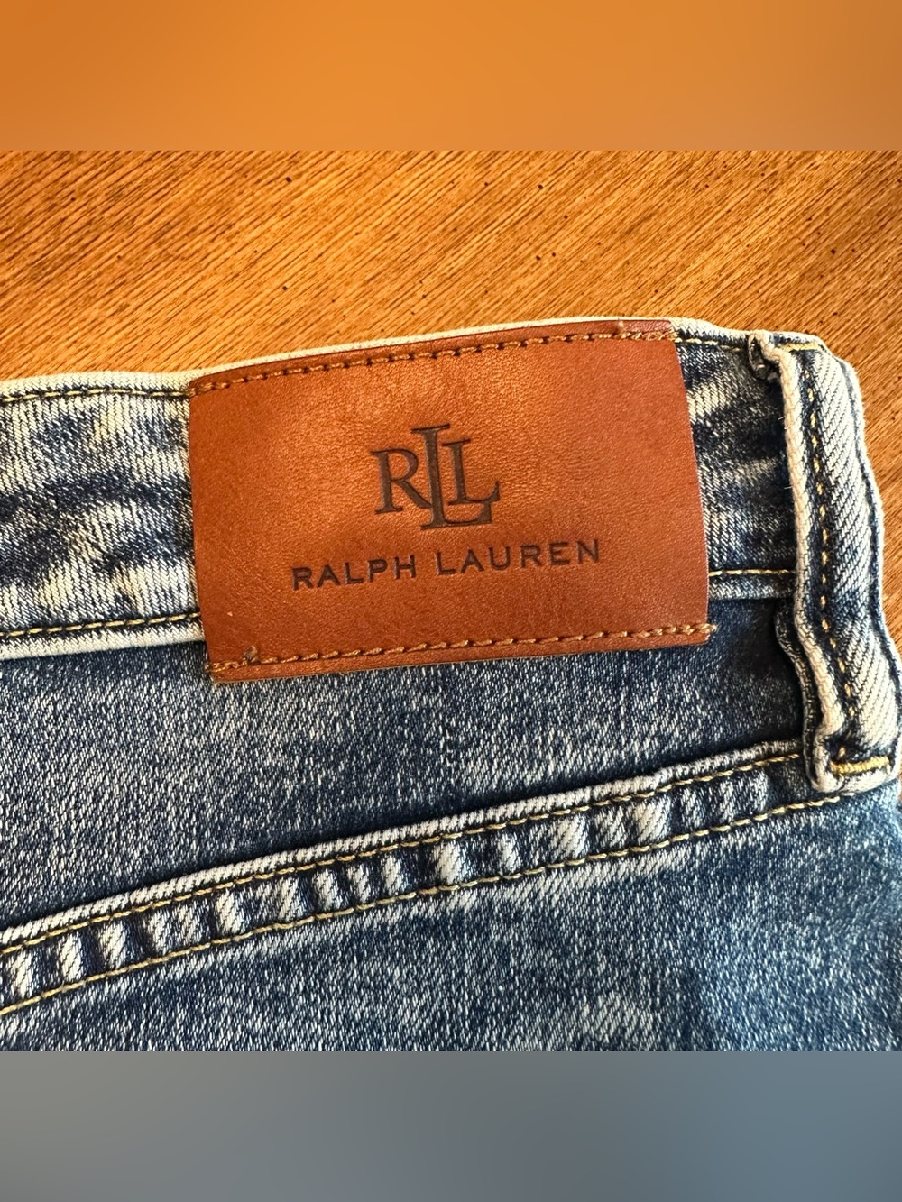 Lauren Ralph Lauren Blue Denim Jean Midi Pencil Skirt, Size 14W Classic Capsule - Picture 12 of 16